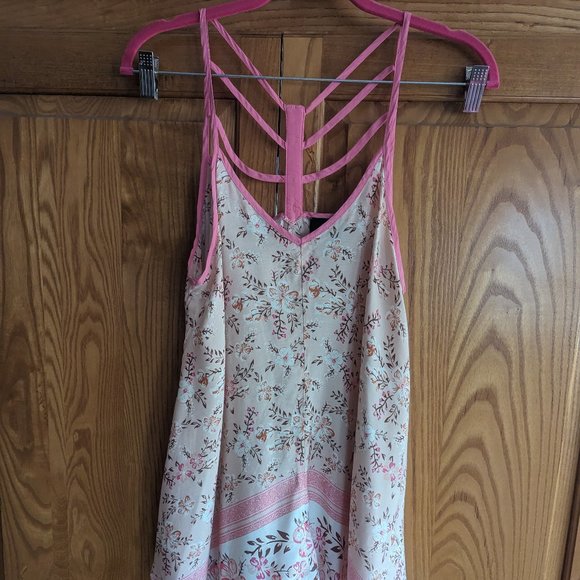 Heyson Size Small Tunic Cream and Pink - Picture 1 of 10